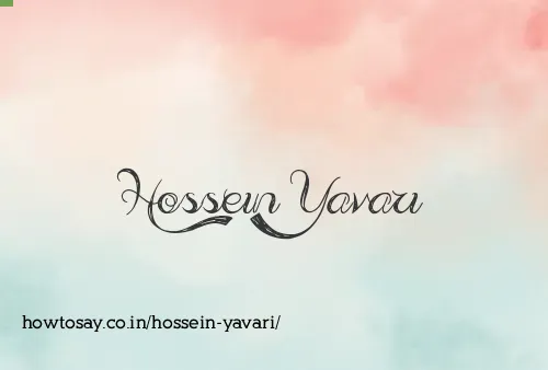 Hossein Yavari