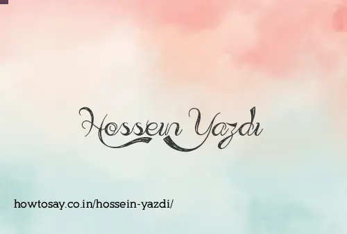 Hossein Yazdi