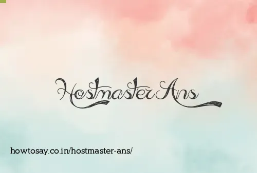 Hostmaster Ans