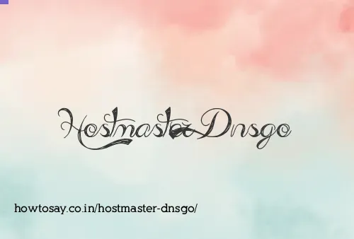 Hostmaster Dnsgo