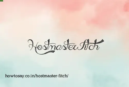 Hostmaster Fitch