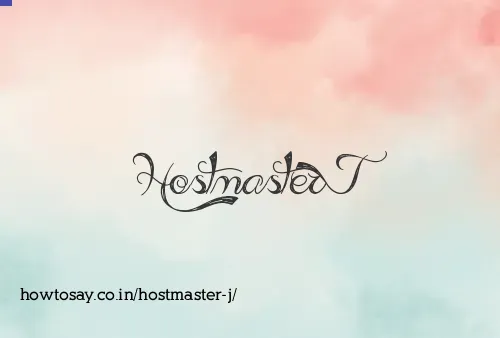 Hostmaster J