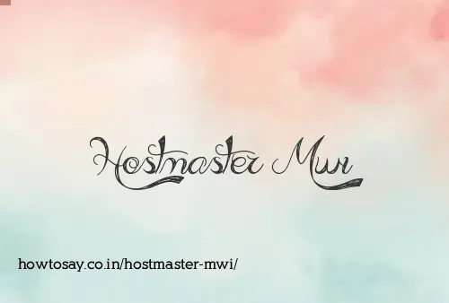 Hostmaster Mwi
