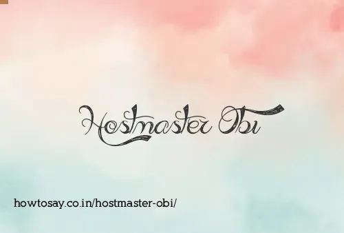 Hostmaster Obi