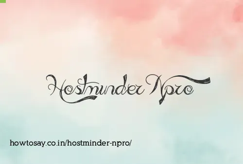 Hostminder Npro