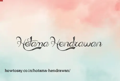 Hotama Hendrawan