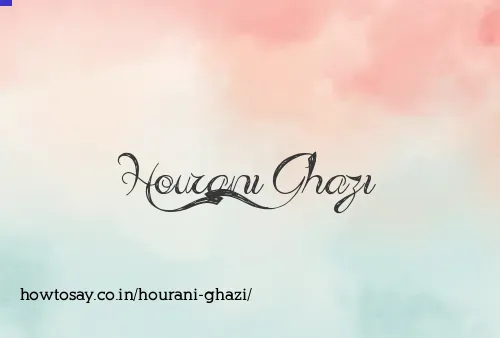 Hourani Ghazi