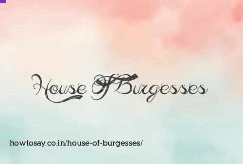 House Of Burgesses