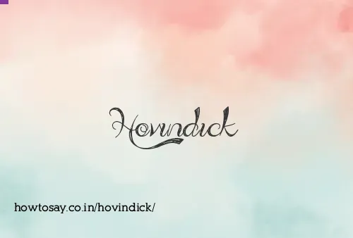 Hovindick