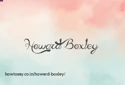 Howard Boxley