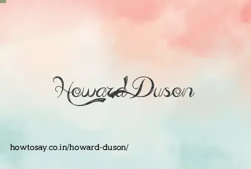 Howard Duson