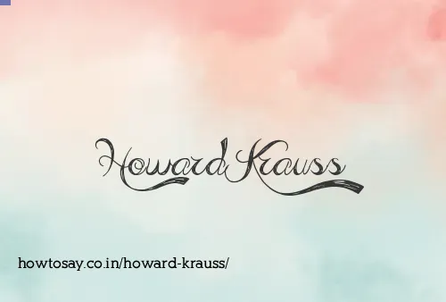 Howard Krauss