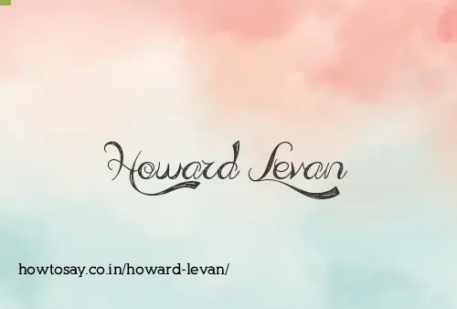 Howard Levan
