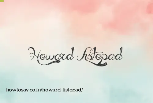 Howard Listopad