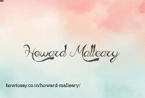 Howard Malleary