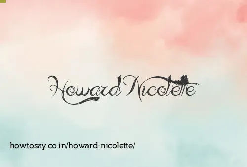 Howard Nicolette