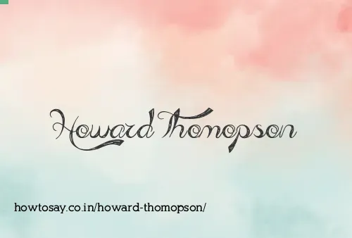 Howard Thomopson