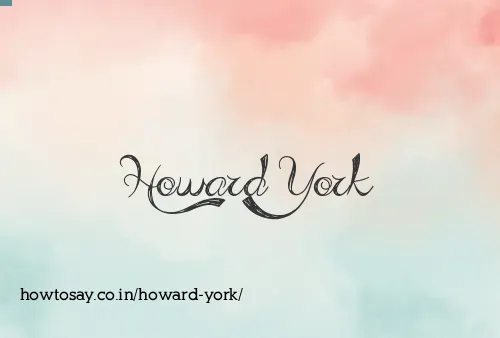 Howard York
