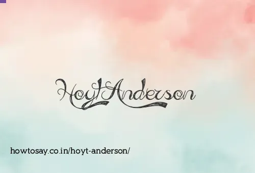 Hoyt Anderson