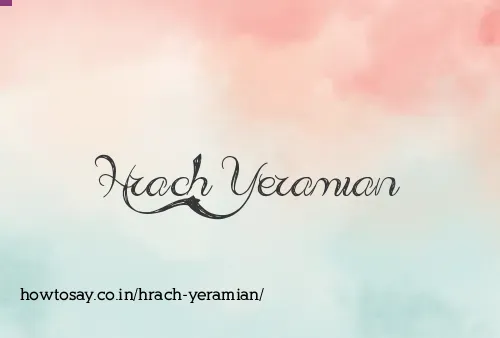 Hrach Yeramian