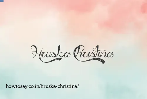 Hruska Christina