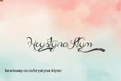 Hrystyna Klym