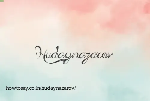 Hudaynazarov