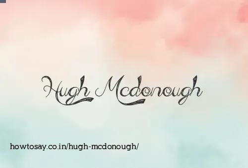 Hugh Mcdonough