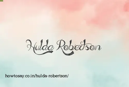 Hulda Robertson
