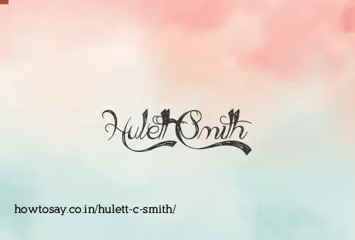 Hulett C Smith