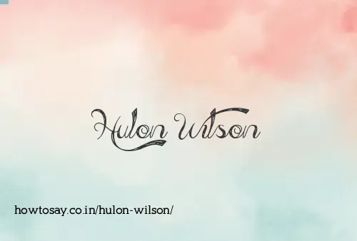 Hulon Wilson