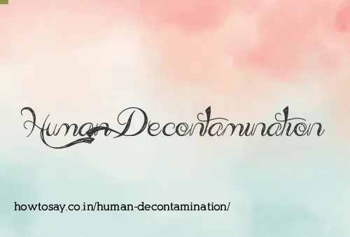 Human Decontamination