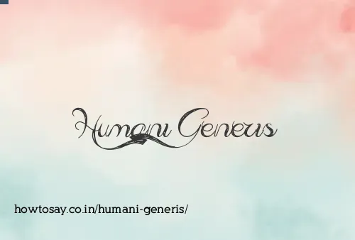 Humani Generis