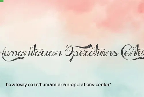 Humanitarian Operations Center