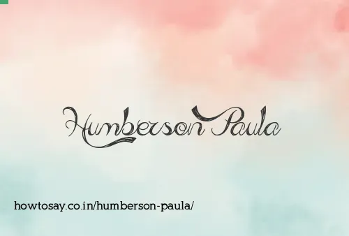Humberson Paula