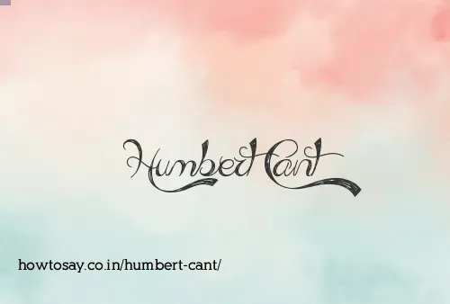 Humbert Cant