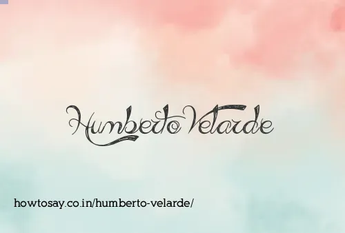 Humberto Velarde