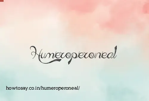 Humeroperoneal