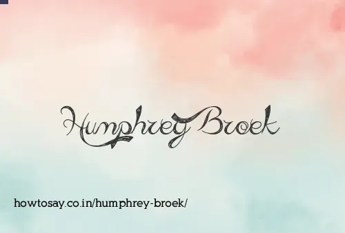 Humphrey Broek