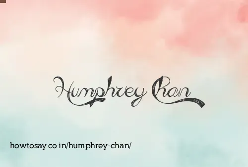 Humphrey Chan