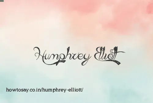 Humphrey Elliott
