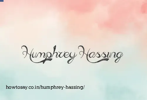 Humphrey Hassing