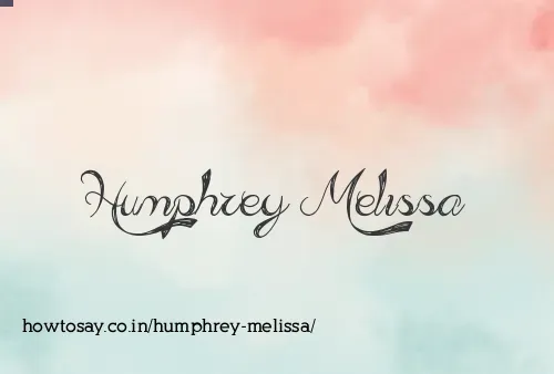 Humphrey Melissa