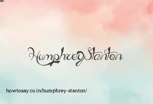 Humphrey Stanton