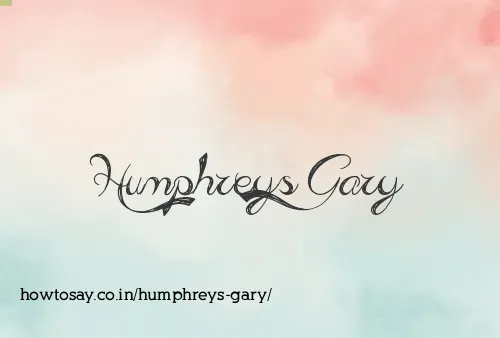 Humphreys Gary