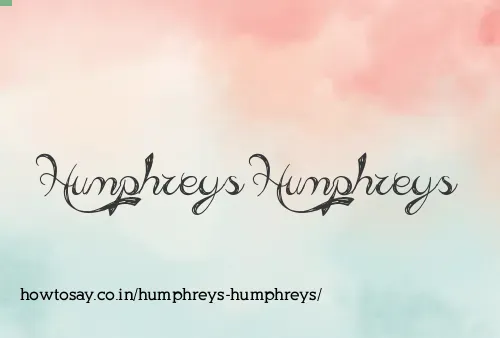 Humphreys Humphreys