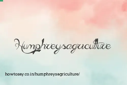 Humphreysagriculture