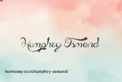 Humphry Osmond