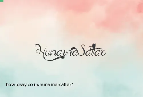 Hunaina Sattar