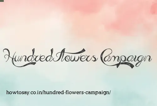 Hundred Flowers Campaign